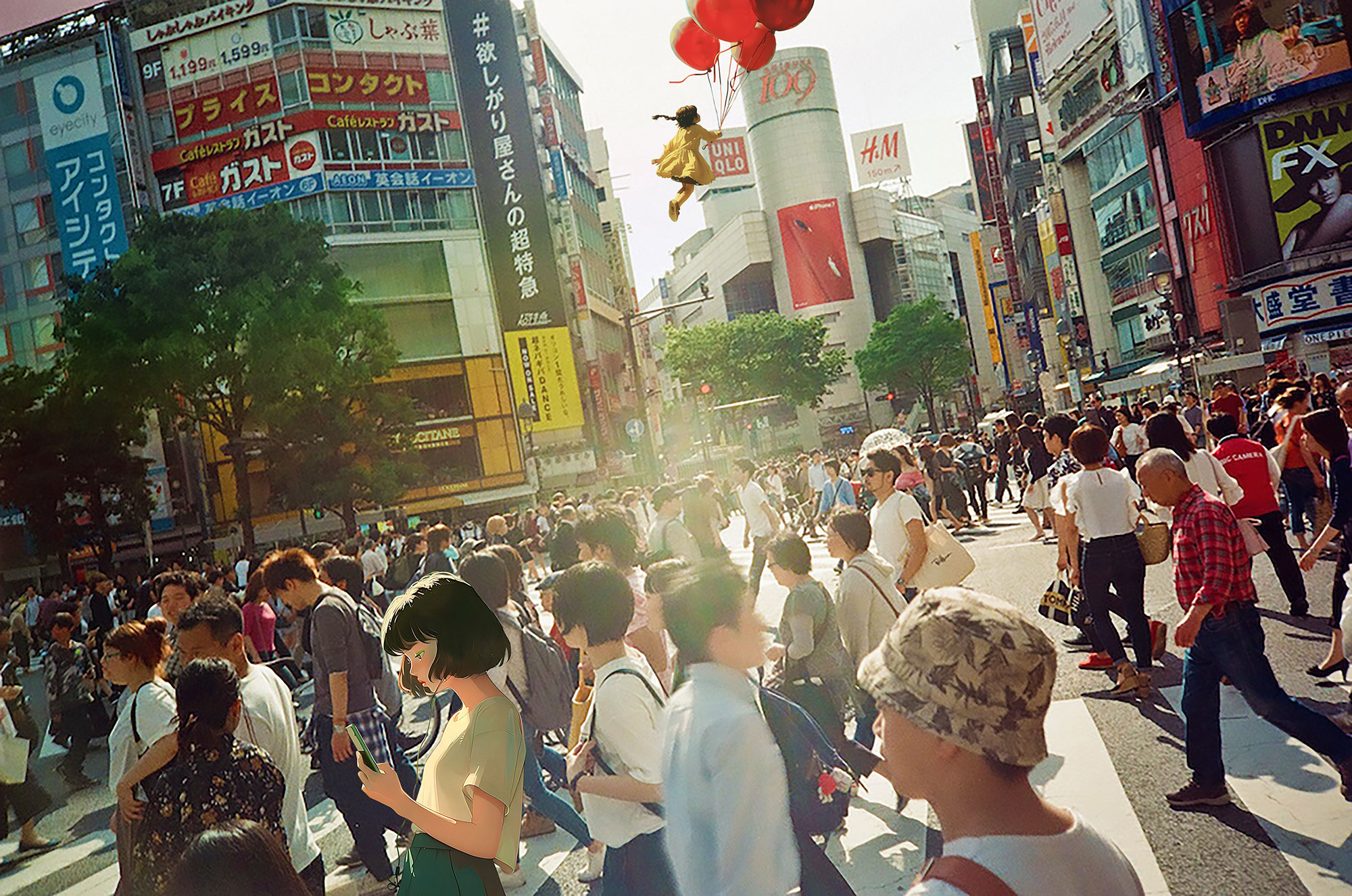 shibuya No one looks at the sky